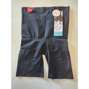 NWT Spanx Assets by Spanx Shaping High Waist Shorts Extra Firm Sz XL Black